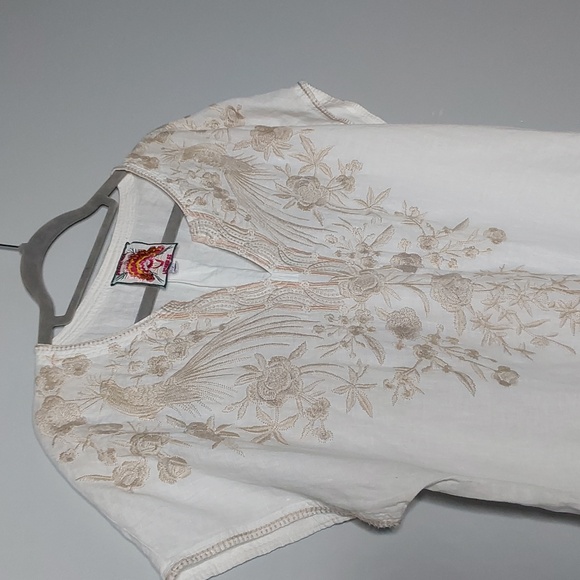 Johnny Was  Abigail Easy Linen Tunic Dress size Large - Picture 5 of 11